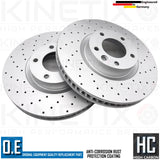 FOR PORSCHE CAYENNE 3.6 FRONT REAR DRILLED BRAKE DISCS PADS WEAR WIRE SENSORS