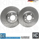 FOR PORSCHE CAYENNE 3.6 FRONT REAR DRILLED BRAKE DISCS PADS WEAR WIRE SENSORS