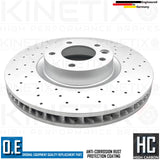 FOR PORSCHE CAYENNE 3.6 FRONT REAR DRILLED BRAKE DISCS PADS WEAR WIRE SENSORS