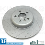 FOR BMW X5 40d M SPORT G05 FRONT REAR DIMPLED GROOVED BRAKE DISCS 348mm 345mm