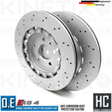 FOR AUDI RS4 B8 REAR BRAKE DISCS BREMBO PADS SENSOR 330mm 8K0615601G 2012-2015