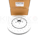 FOR AUDI Q7 45 TDI FRONT REAR DRILLED BRAKE DISCS PADS WEAR SENSORS 400mm 350mm