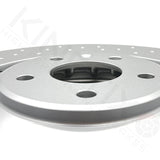 FOR AUDI A8 S6 S7 S8 FRONT DRILLED PREMIUM KINETIX BRAKE DISCS PAIR 400mm