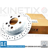 FOR MINI COOPER SD F56 CROSS DRILLED PERFORMANCE REAR BRAKE DISCS PAIR 259mm