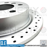 FOR MINI COOPER SD F56 CROSS DRILLED PERFORMANCE REAR BRAKE DISCS PAIR 259mm