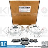 FOR MINI COOPER S JCW F56 REAR CROSS DRILLED BRAKE DISCS APEC PADS SENSOR 259mm