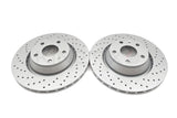 FOR AUDI TT RS TTS REAR PERFORMANCE DRILLED BRAKE DISCS APEC PADS 310mm