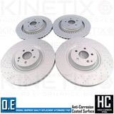 FOR MERCEDES S63 S65 CL63 CL65 AMG FRONT REAR BRAKE DISCS PADS 390mm 365mm