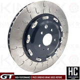 FOR NISSAN GTR R35 KINETIX FRONT 2 PIECE FLOATING BRAKE DISCS PAIR 390mm