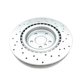 FOR JAGUAR XF 3.0 D V6 S X260 DRILLED REAR BRAKE DISCS TEXTAR PADS 325mm