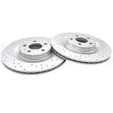 FOR VOLVO V60 V90 T8 R-DESIGN FRONT REAR DRILLED BRAKE DISCS PADS 345mm 320mm