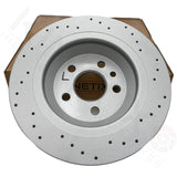 FOR FORD FOCUS KUGA REAR CROSS DRILLED PERFORMANCE BRAKE DISCS PAIR 302mm