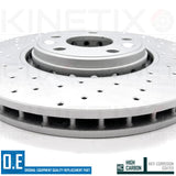 FOR RENAULT CLIO SPORT 1.6 TROPHY RS 200 220 FRONT DRILLED BRAKE DISCS TRW PADS