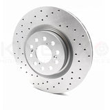 FOR HONDA CIVIC 2.0 TYPE R FK FK2 FRONT BRAKE DISCS PERFORMANCE DRILLED 350MM