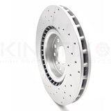 FOR HONDA CIVIC 2.0 TYPE R FK FK2 FRONT BRAKE DISCS PERFORMANCE DRILLED 350MM