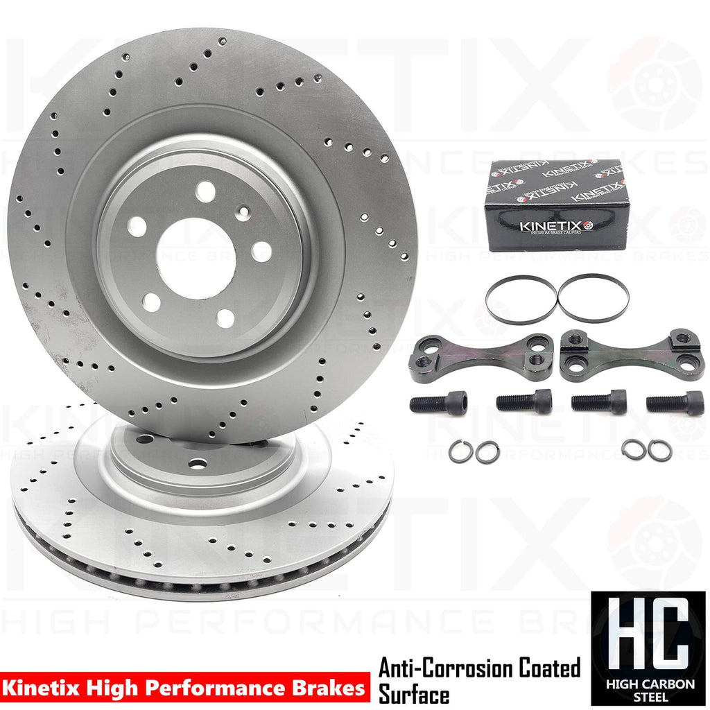 FOR VW ARTEON R PASSAT R36 SEAT CUPRA LEON REAR BIG BRAKE DISCS UPGRADE 356mm