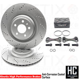 356MM REAR S7 S6 BIG BRAKE DISCS UPGARADE FOR AUDI S3 8V VW GOLF R GTI MK7 / 7.5