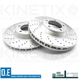 FOR PORSCHE CAYENNE 2.9S CROSS DRILLED FRONT PERFORMANCE BRAKE DISC PADS 350mm