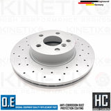 FOR BMW 220d 220i 320d 320i 420d 420i DRILLED FRONT BRAKE DISCS PAIR 307mm