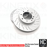 FOR MERCEDES G63 G65 AMG W463 FRONT BRAKE DISCS PAIR 380mm A4634211500