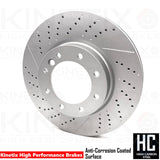 FOR MERCEDES G63 G65 AMG W463 FRONT BRAKE DISCS PAIR 380mm A4634211500