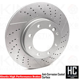 FOR MERCEDES G63 G65 AMG W463 FRONT BRAKE DISCS PAIR 380mm A4634211500