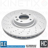 FOR MERCEDES G63 AMG 12-15 FRONT BRAKE DISCS TRW PADS WEAR WIRE SENSOR 375mm