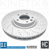 FOR MERCEDES G63 AMG 12-15 FRONT BRAKE DISCS TRW PADS WEAR WIRE SENSOR 375mm