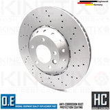 FOR PORSCHE CAYENNE 3.6 4.8 GTS TURBO FRONT LEFT RIGHT BRAKE DISCS PAIR 390mm