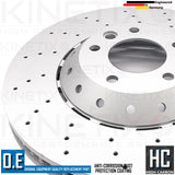 FOR PORSCHE CAYENNE 3.6 4.8 GTS TURBO FRONT LEFT RIGHT BRAKE DISCS PAIR 390mm