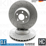 FOR MERCEDES S-CLASS S400h W222 BONDED FRONT BRAKE DISCS PAIR 342mm A2224215000
