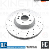 FOR MERCEDES S-CLASS S350 BlueTEC / d W222 BONDED FRONT BRAKE DISCS PAIR 342mm