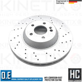 FOR MERCEDES S-CLASS S350 BlueTEC / d W222 BONDED FRONT BRAKE DISCS PAIR 342mm