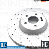 FOR MERCEDES S-CLASS S400h W222 BONDED FRONT BRAKE DISCS PAIR 342mm A2224215000