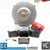 NEW KINETIX MERCEDES-BENZ W222 S-CLASS FRONT BRAKE DISCS PADS WIRE A2224215000