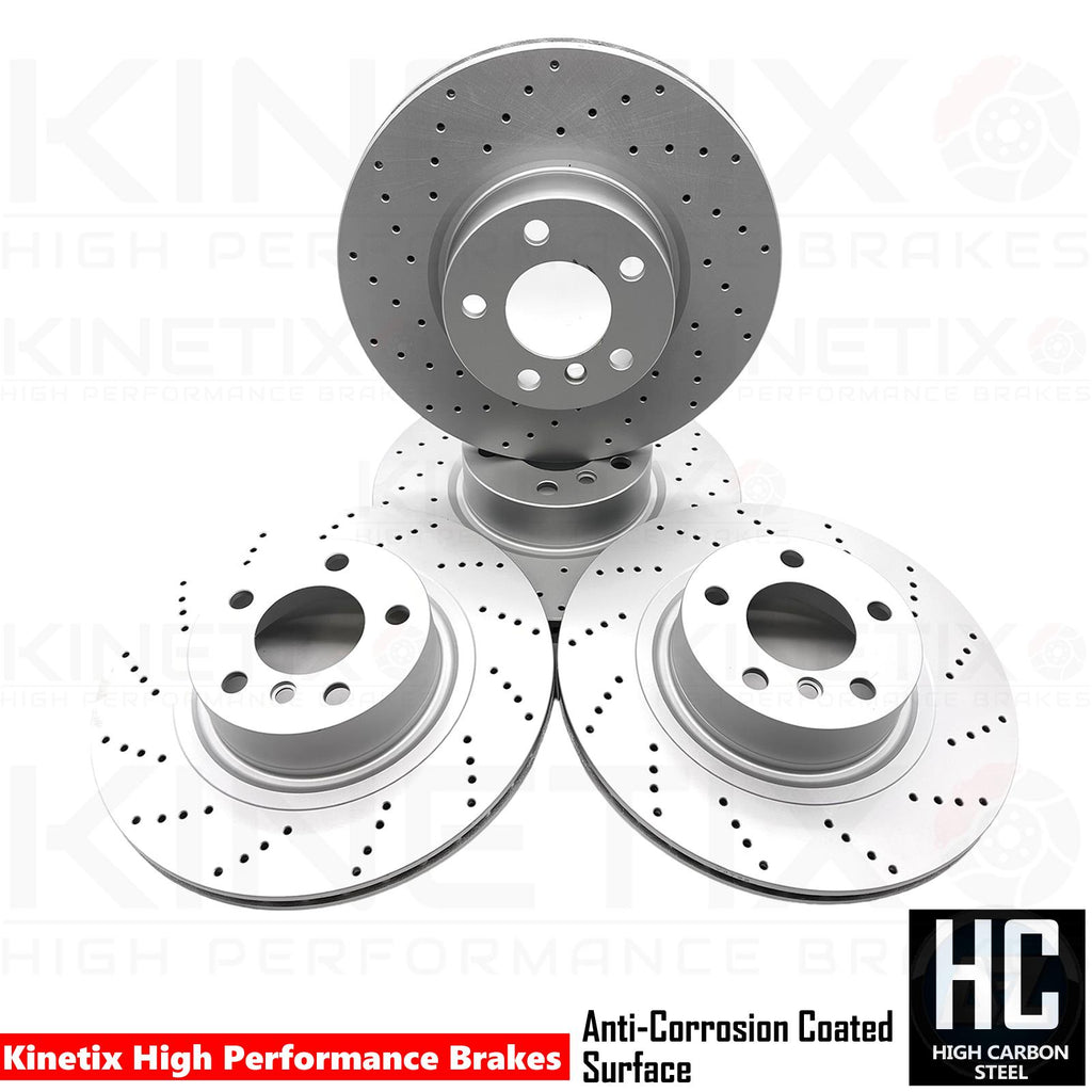 FOR BMW X3 X4 20i 28i 20d 30i 30d 35d FRONT REAR DRILLED BRAKE DISCS 328mm 330mm