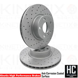 FOR BMW X3 X4 20i 28i 20d 30i 30d 35d FRONT REAR DRILLED BRAKE DISCS 328mm 330mm