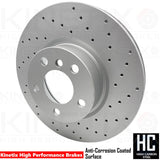 FOR BMW X3 X4 20i 28i 20d 30i 30d 35d FRONT REAR DRILLED BRAKE DISCS 328mm 330mm