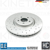 FOR AUDI A8 3.0 TFSI QUATTRO FRONT CROSS DRILLED PERFORMANCE BRAKE DISCS 356mm