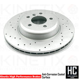 FOR BMW 340i 440i DRILLED FRONT REAR BRAKE DISCS MINTEX PADS SENSORS 370mm 345mm