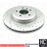 FOR BMW 340i 440i DRILLED FRONT REAR BRAKE DISCS MINTEX PADS SENSORS 370mm 345mm