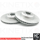 FOR BMW 335i 435i Fx M SPORT DRILLED FRONT BRAKE DISCS PADS WIRE 370mm