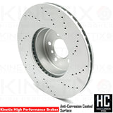 FOR BMW 340i 440i Fx M SPORT DRILLED FRONT BRAKE DISCS PADS WIRE 370mm