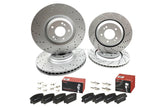 FOR HYUNDAI I30 N KONA N 2.0 N 2021- DRILLED FRONT REAR BRAKE DISCS BREMBO PADS