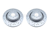 FOR MASERATI GHIBLI QUATTROPORTE REAR BRAKE DISCS APEC PADS 350mm 673012377