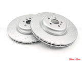 FOR BMW X5 X6 X7 M50d M50i M60i M PERFORMANCE DIMPLE REAR BRAKE DISCS PAIR 398mm