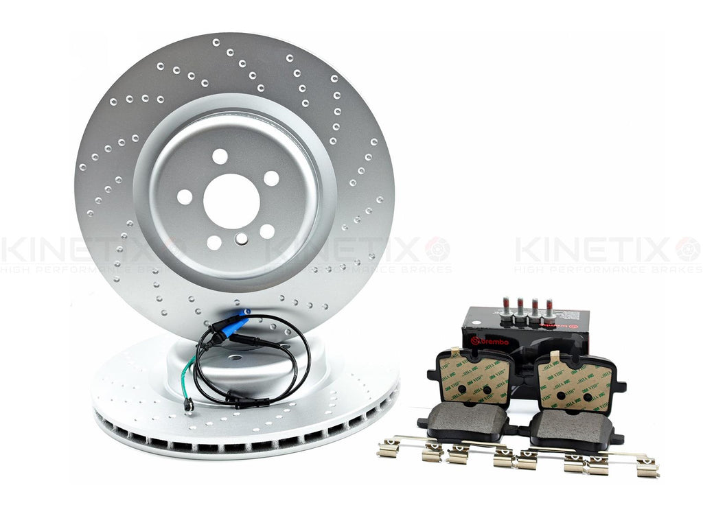 FOR BMW BMW 840d 840i M 850i M PERFORMANCE REAR BRAKE DISCS BREMBO PADS 398mm