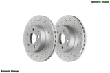 FOR VW TOURAN 2.0 TDI 2015- 2019 REAR DRILLED BRAKE DISCS MINTEX PADS 300mm