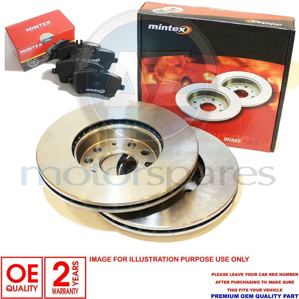 VOLVO XC 90 XC90 D5 T6 2002-2011 FRONT MINTEX BRAKE DISCS AND BRAKE PADS (316mm)