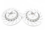 FOR BMW M2 M3 M4 FRONT & REAR CROSS DRILLED BRAKE DISCS BREMBO PADS WIRE SENSORS